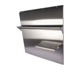 Range with Shelf 30 x 30.7 Inch Range Hood Wall Shield for Range Hood Stainless 80373851