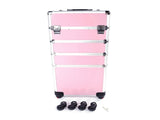 4 in 1 Aluminum Cosmetic Makeup Case Tattoo Box Pink 51021269