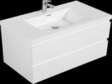 36" Floating Bathroom Vanity with Sink, Modern Wall-Mounted Bathroom Storage Vanity Cabinet with W1920P222759