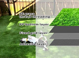 6ft x 10ft Premium Artificial Turf Mat with Drainage Holes. Thick Fake Grass with Rubber Backing, W3280P296541