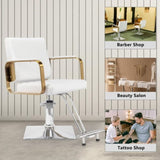 ZNTS Salon Chair Styling Barber Chair, Beauty Salon Spa Equipment with Heavy Duty Hydraulic Pump, 85018671