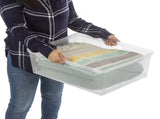 (2 pack) Wide 3 Drawer Tower, Plastic Storage Organizer with Removable Clear Bins, Easy to Assemble 25076497