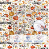 Pumpkin Autumn Leaves Design Quilt Set 3 Pieces King Size All Seasons Bedding Quilt Bed Set with 2 77943134