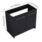 36 Inch Freestanding Bathroom Vanity -BVB09236BCT W999P182013