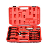 ZNTS 16pcs Blind Hole Pilot Internal Extractor/Remover Bearing Puller Set W/ Red Case 57036071