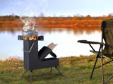 9.44"D x 17"W x 22"H camping rocket stove 05736482