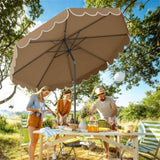 10 Feet Patio Umbrella with Crank Tilt Adjustment - Beige 07159711