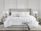 7-Piece King 100% Polyester Pieced Pleated Tufted Comforter Set B035P463184