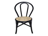 Set of 2, 15.5x20.5x35.5" Black Rattan Dining Chair W2078P251032