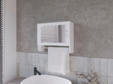 White Medicine Cabinet with Towel Bar and Included Mirror B062P252180