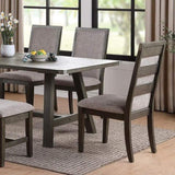 ZNTS Dining Chair With Upholstered Cushion, Grey SR011801