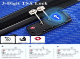 6-Piece Luggage Set, Durable Hardshell ABS Suitcase with Spinner Wheels, TSA Lock, Side Hooks, N730P354689D