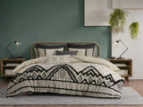 3 Piece Cotton and Flax Linen Blend Comforter Set Natural Full/Queen B03596414