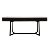 Modern Black 70.87" Computer Desk, Study & Work Desk, Y-Shaped Metal Legs W331P286651