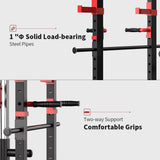 ZNTS Power Cage Squat Rack Stands Gym Equipment 1000-Pound Capacity Exercise Olympic 44896527