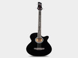 GMB101 4 string Electric Acoustic Bass Guitar w/ 4-Band Equalizer EQ-7545R Black 88915173