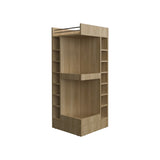 Lyman 46" Tall 3-Tier Corner Bar Cabinet with Fourteen Wine Bottle Cubbies, Living Room, Liquor B200P253732