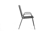 5-Piece Plastic chair and steel table Outdoor Dining Set, plastic Chairs and Table Set for Garden 90193128
