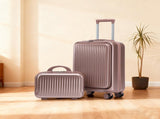 14"/20" 2 pcs/set in ABS Spinner Wheel Luggage, with Combination Lock and Front Opening Design, 14" 75935941