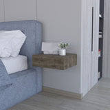 Vienna Floating Nightstand, Sleek Wall-Mounted Design with Spacious Drawer Storage B128P176111