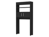 Morley 2-Shelf Over The Toilet Cabinet Black Wengue B06280755