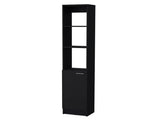 Black Linen Cabinet with 1-Door B062P193662