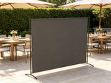 5.9ft Freestanding Outdoor Privacy Screen UPF30 Room Divider Panel, Dark Gray 57977555