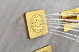 Wall Mounted Waterfall Rain Shower System With 3 Body Sprays & Handheld Shower W92858570