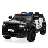 ZNTS 12V Kids Police Ride On Car Electric Cars 2.4G Remote Control, LED Flashing Light, Music & Horn. 80051466