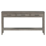 U_STYLE Contemporary 3-Drawer Console Table with 1 Shelf, Entrance Table for Entryway, Hallway, N711P234485E