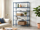 5-layer adjustable shelf Display Rack Iron household shelf with adjustable feet 29.13*13.39*59.06in 90600393