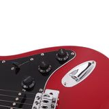 ZNTS ST Stylish Electric Guitar with Black Pickguard Red 07478467