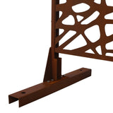 Outdoor & Indoor Privacy Metal Privacy 76" H48" W, Freestanding Decorative Privacy W465P193191