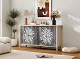 Sideboard Buffet Cabinet, Storage Cabinet with Storage,Modern Storage Cabinet with 4 Doors & W688P232758