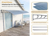 Awning for Door Entrance Window, 38x80 Inch Window Canopy Exterior, UV Rain Snow Protection for 53747969