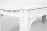 Backless HDPE Adirondack Bench with Wood Texture, Poly Lumber Seat for Patio, Backyard, Balcony, All W2103P254579