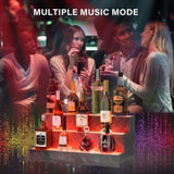 LED Lighted Liquor Bottle Display Shelf, 24 Inch Bar Display Shelf, DIY Illuminated Bottle Shelf W2178P163147