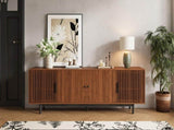 78" TV Stand for TVs Up to 85", TV Console for Living Room, Media Console with Soft-Closing Hinges, N710P510678P