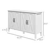 Kitchen Buffet Cabinet White 32363566