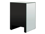 Mirrored Glass Bedside Table with Three Drawers Size S 50732278