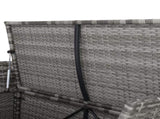 106*52*46cm Iron Frame Can Accommodate Gray Gradient Footstool Locker Rattan Locker 16976080