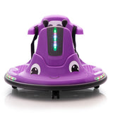 12V Snail-Shaped Kids Electric Bumper Car with Remote Control, Ride On Car with LED Lights, Music, W2181P156753