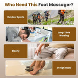 TENS & EMS Foot Massager with 10 Modes & 50 Intensity Levels - Electric Foot Stimulator for 07306156