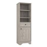 St. Clair Linen Cabinet, Two Interior Shelves, Two Open Shelves, Single Door B200P188813