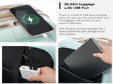 4-Piece Luggage Set with USB Charging Ports - 20in Carry-On 28in Checked 34618801