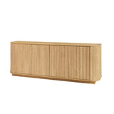 Sideboard Storage Cabinet TV Stand with wave pattern Buffet Cabinet Wooden Vertical Striped Cabinet W1162P323742