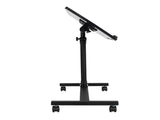 Four-Wheel Multifunctional Flat Surface Lifting Computer Desk Black 12535669