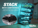 XL Clear Plastic Stackable Shoe Storage Box for Sneakers Remote Control LED Light Fits Up to Size 13 17121851