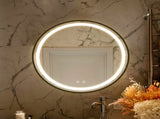 24inch Bathroom Led Classy Vanity Mirror with focused backplane,Black aluminum alloy frame,High W1992P210838