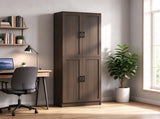 Freestanding 4-Door Kitchen Pantry Cabinet, Large Storage with Adjustable Shelves & Doors 88578054
